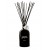 FIORE (Luxury collection), Gift Set Sticks 2500 ml. SHINY BLACK VASE WHITE LEATHER FLOWER, Teatro Fragranze Uniche