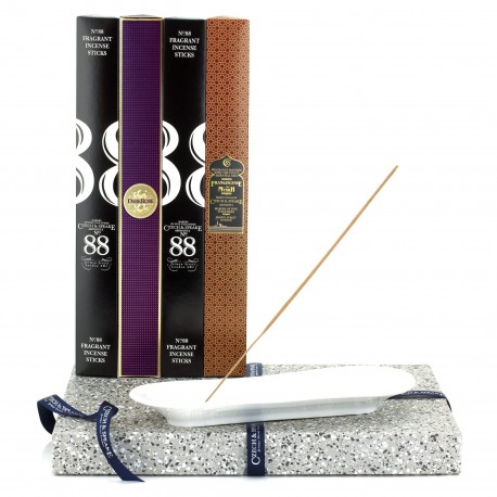 Czech & Speake, Incense Stick Kit – Holder with No.88, Dark Rose and Frankincense & Myrrh