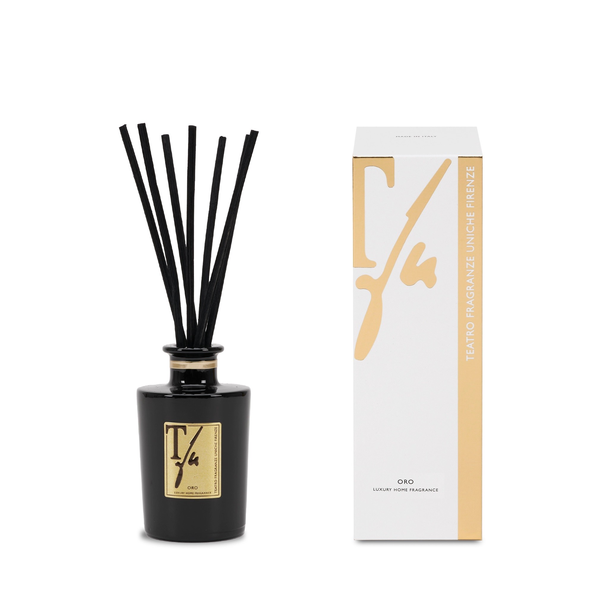 ORO (Luxury collection), 100 ml Diffuser With Sticks, Teatro Fragranze  Uniche - Fragrance Gallery