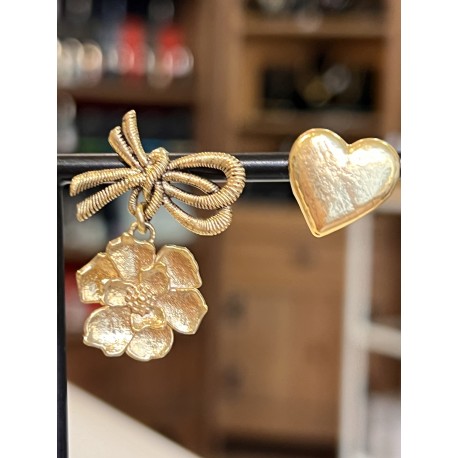 Sonia Rykiel, POETIC GARDEN ASYMMETRIC TALISMANS EARRINGS