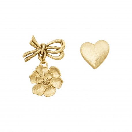 Sonia Rykiel, POETIC GARDEN ASYMMETRIC TALISMANS EARRINGS