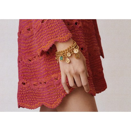 Sonia Rykiel, GOLDEN MEDALS TALISMANS BRACELET