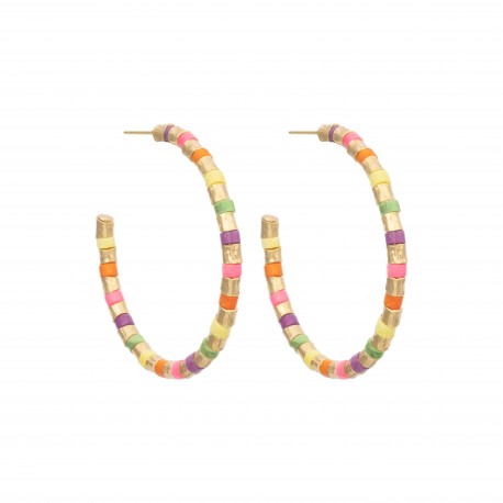 Sonia Rykiel, Colorful hoop earrings