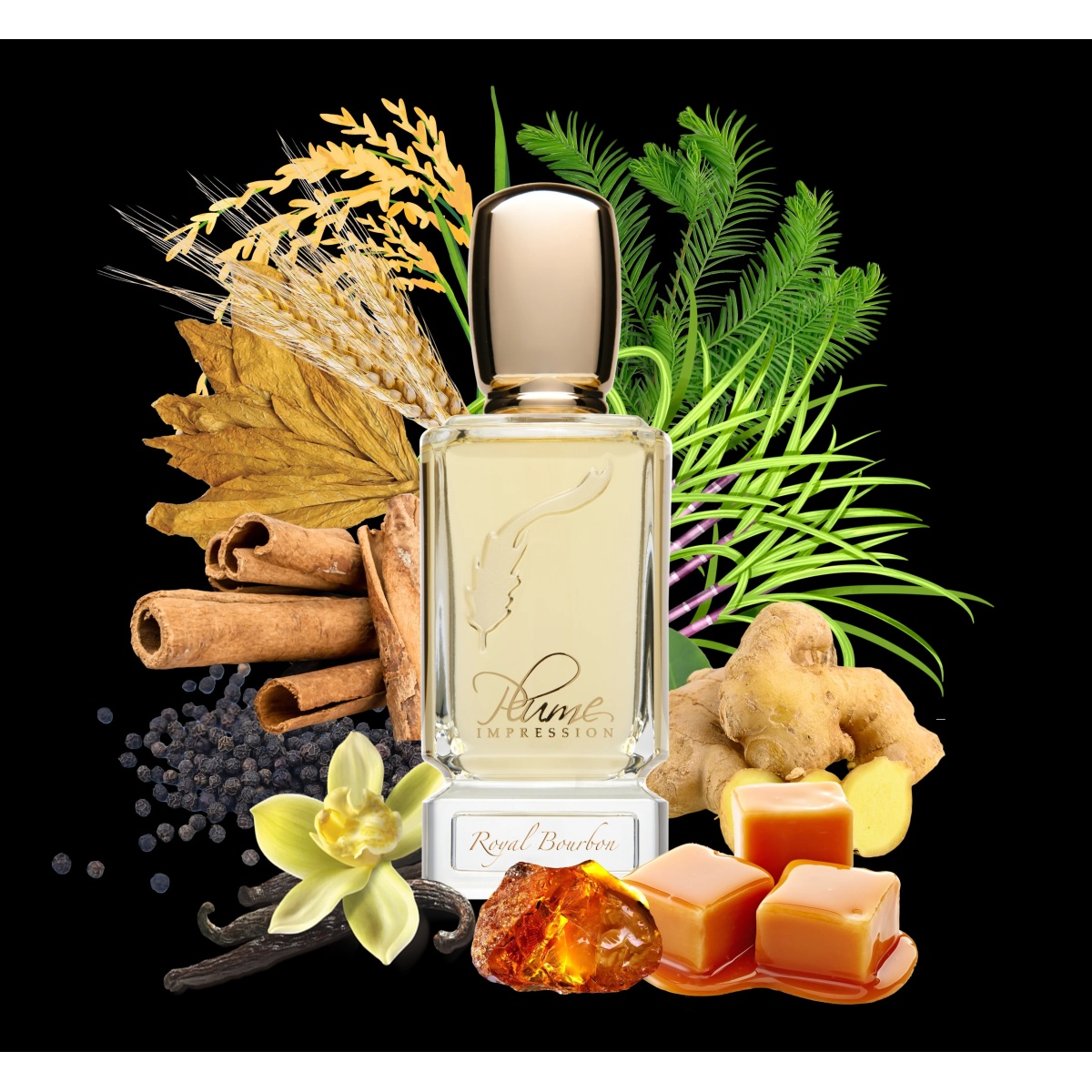 Plume Impression,  Royal Bourbon,  Eau de Parfum,  80 ml